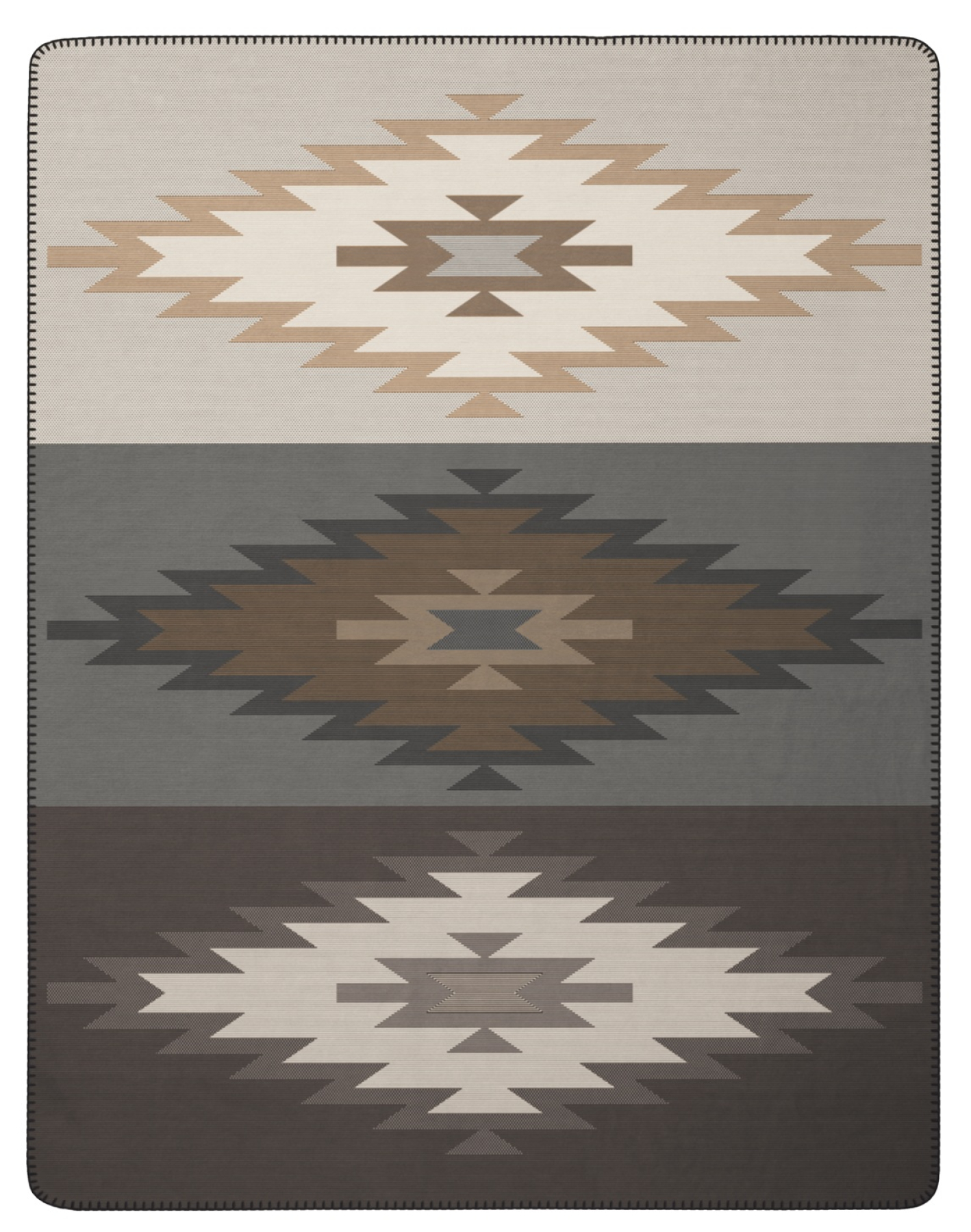 Biederlack Wohn- und Kuscheldecke 'Pure Ethno' 150 x 200 cm Natur
